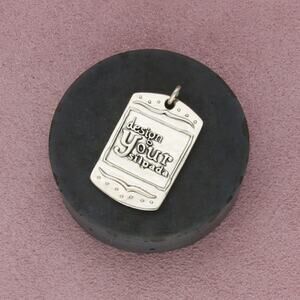 silpada sterling silver national conference dog tag pendant